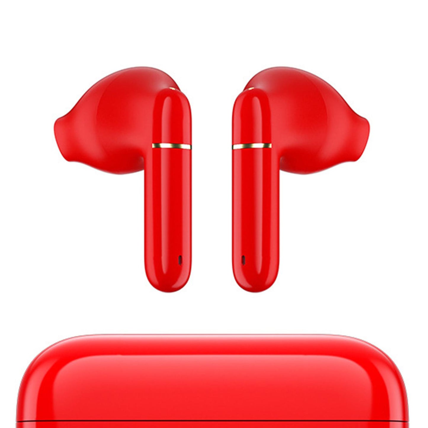 Wireless Bluetooth 5.0 Earphones NFC Touch Control in-Ear for Gaming Phones red