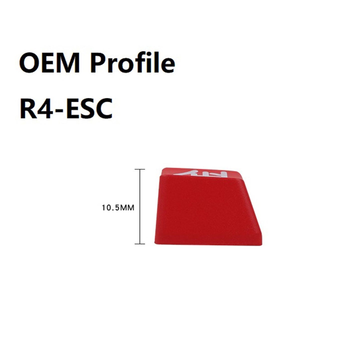 Chinese Character Mechanical Keyboard ESC Keycap DIY Custom Red