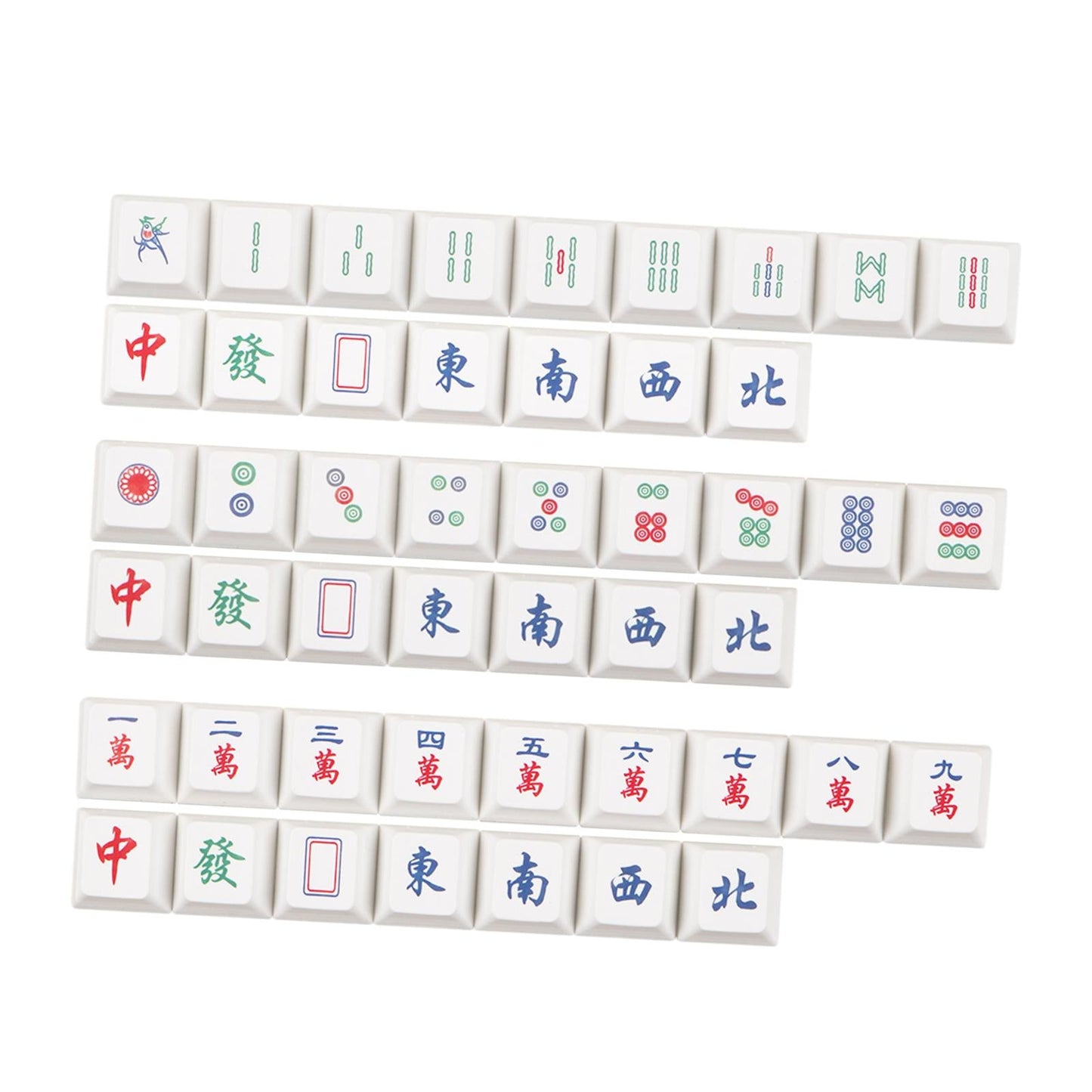 16 Key Chinese Mahjong Mechanical Keyboard Keycaps Easy to Read Home Office A
