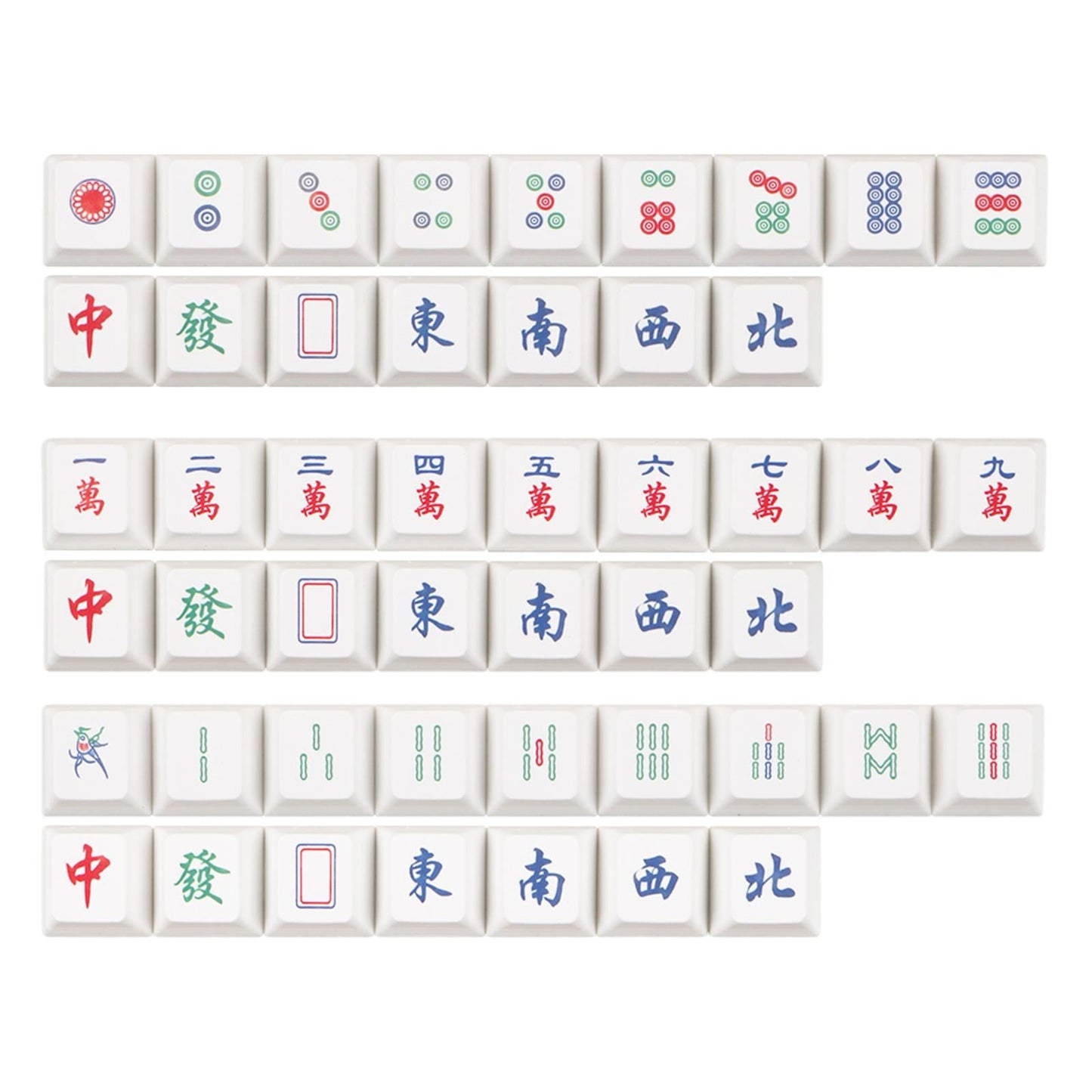 16 Key Chinese Mahjong Mechanical Keyboard Keycaps Easy to Read Home Office A