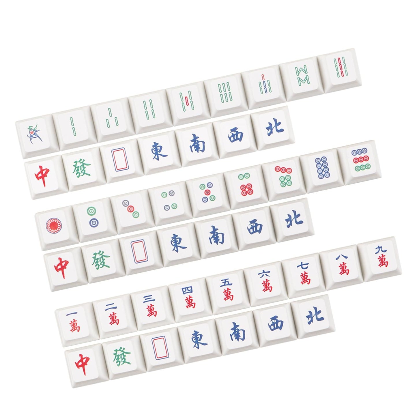 16 Key Chinese Mahjong Mechanical Keyboard Keycaps Easy to Read Home Office A