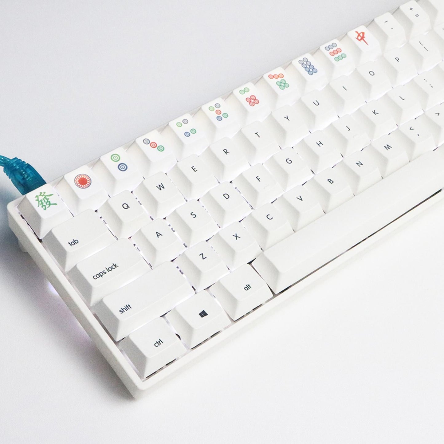 16 Key Chinese Mahjong Mechanical Keyboard Keycaps Easy to Read Home Office C