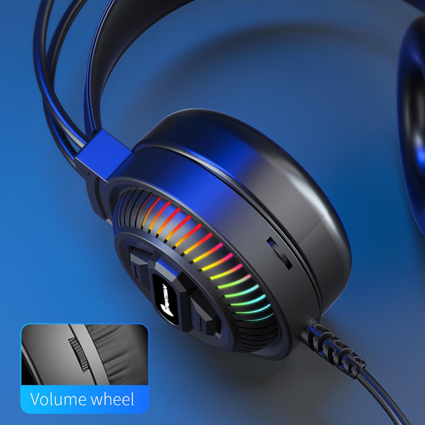 On-Ear 3.5mm Stereo Headsets Earphone with Microphone AUX No Light