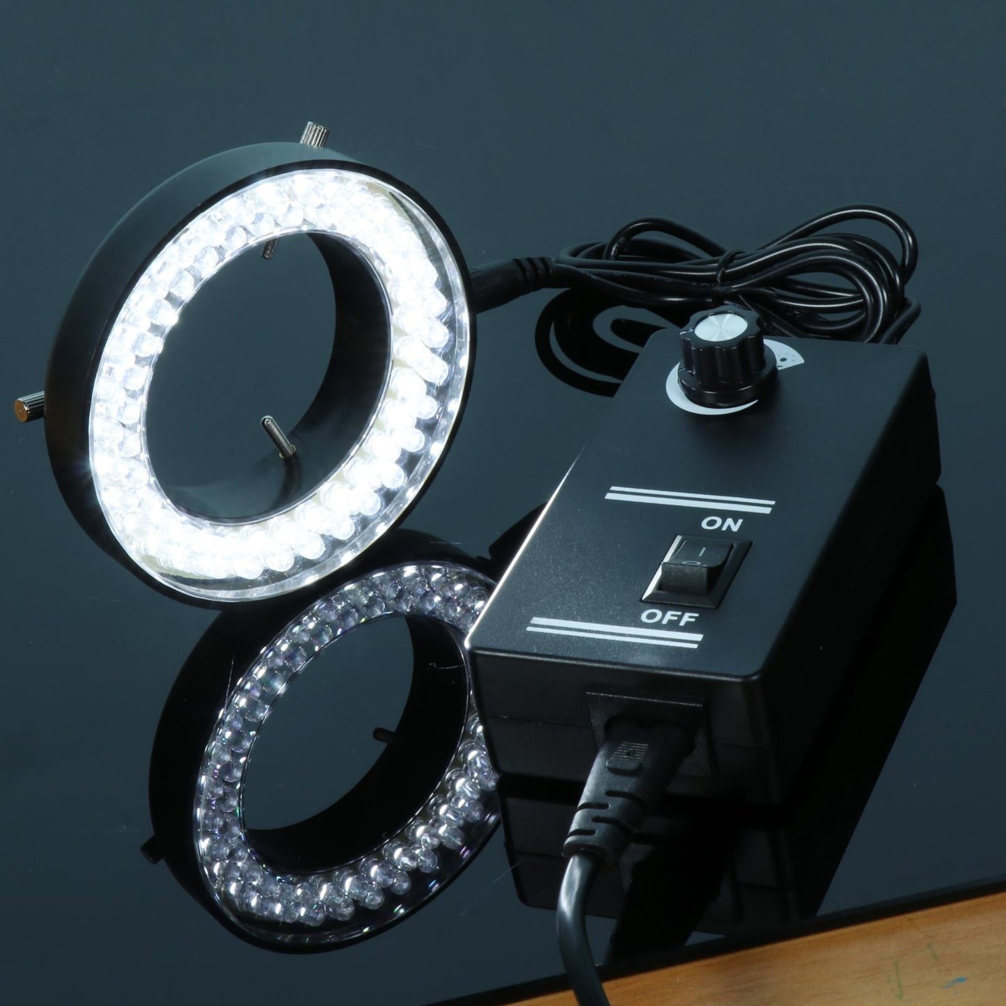 LED Ring Light Electronics 6500K Lamp for Stereo Microscope & Camera 64pcs