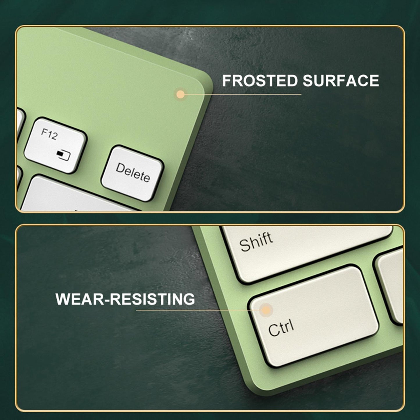 78 Keys Keyboard USB Keyboard Computer Desktop Light Portable Win 8 Green