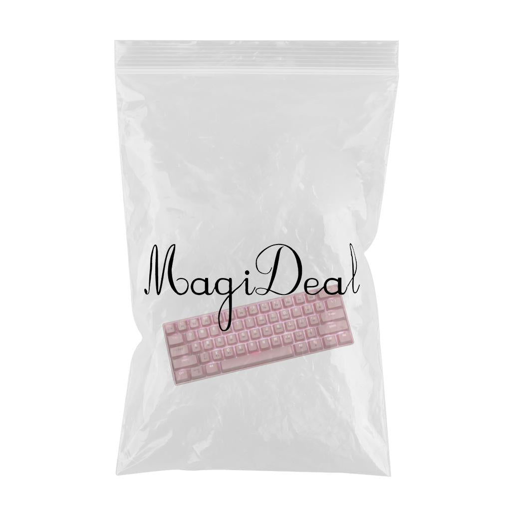 Mechanical Gaming Keyboard Backlit Axis Multi Color RGB for Linux Pink