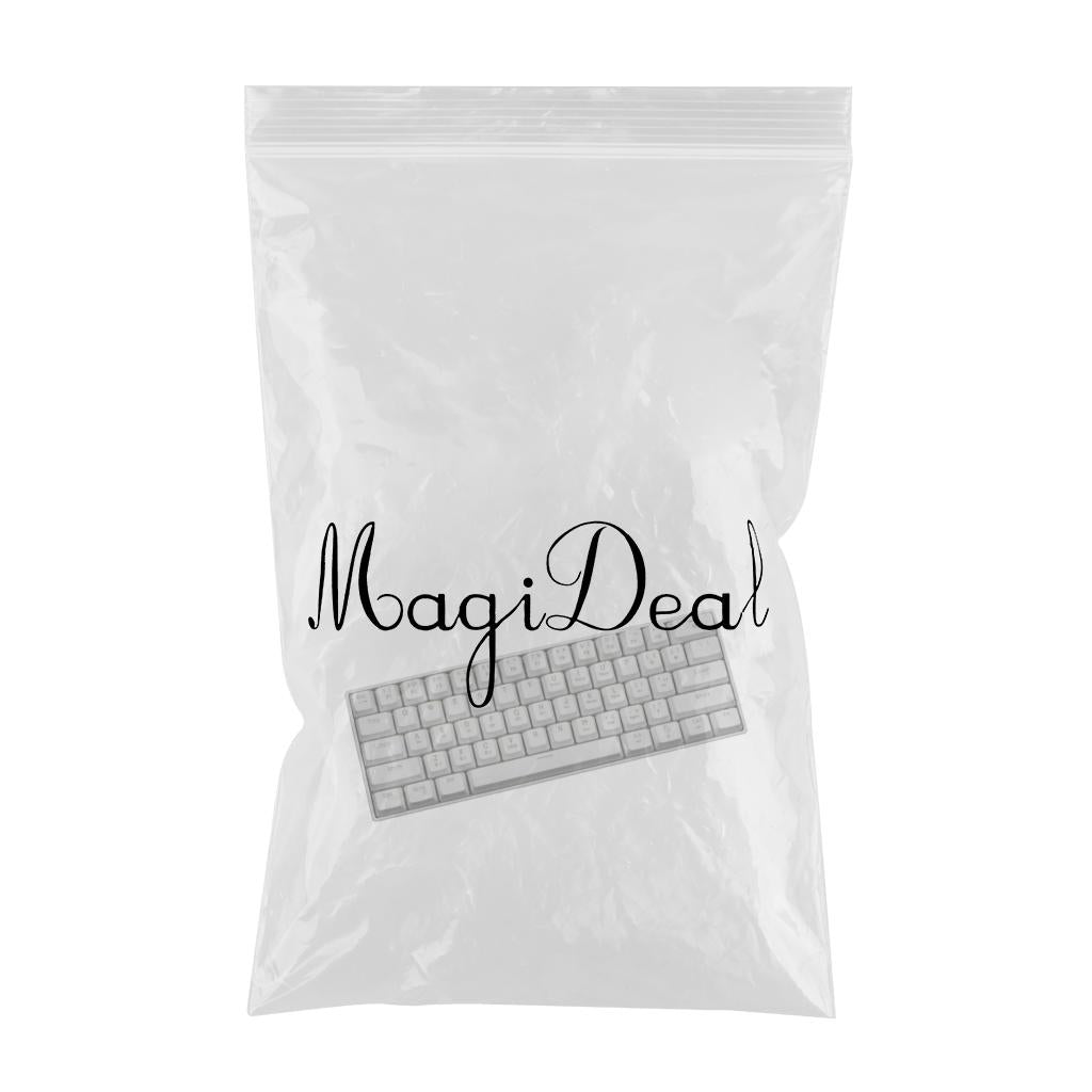 Mechanical Gaming Keyboard Backlit Axis Multi Color RGB for Linux White