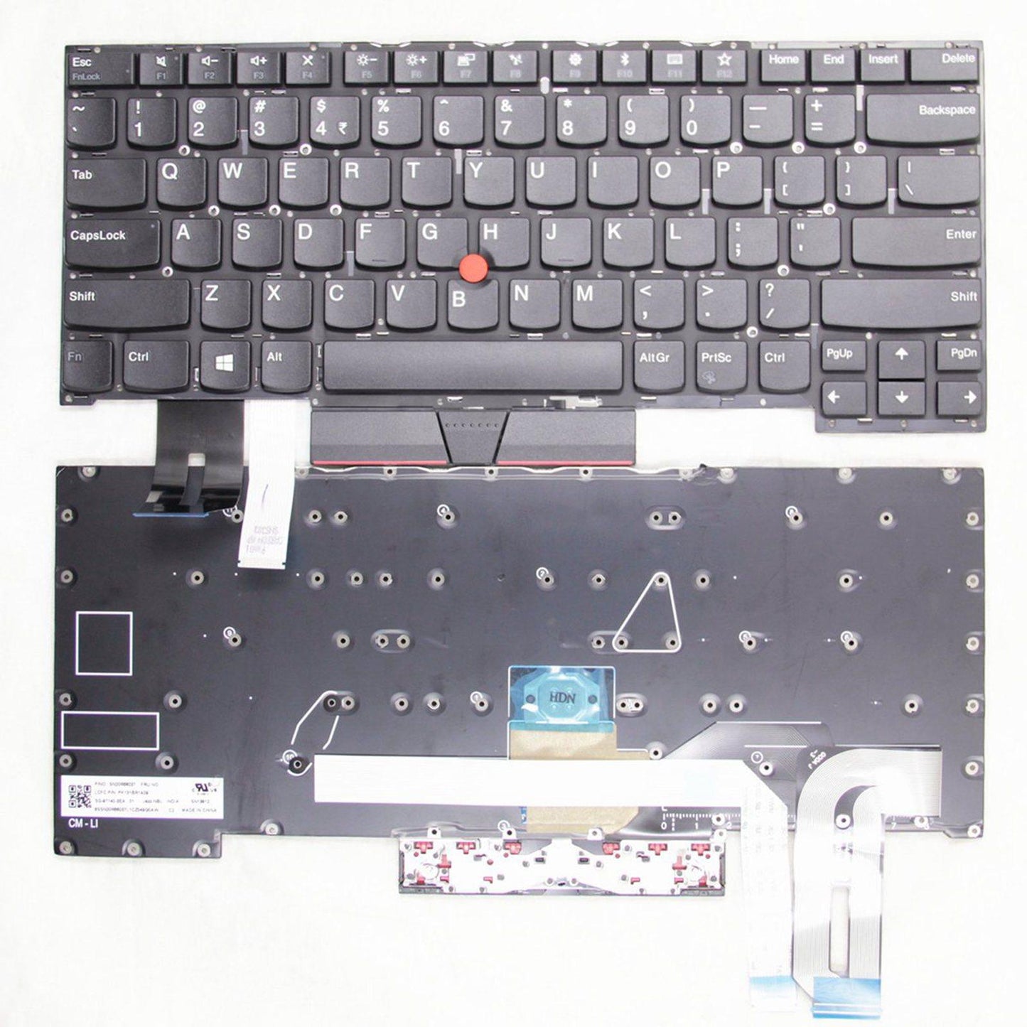 Replacement Keyboard US Layout Black for ThinkPad T490S T495S SN20R66006