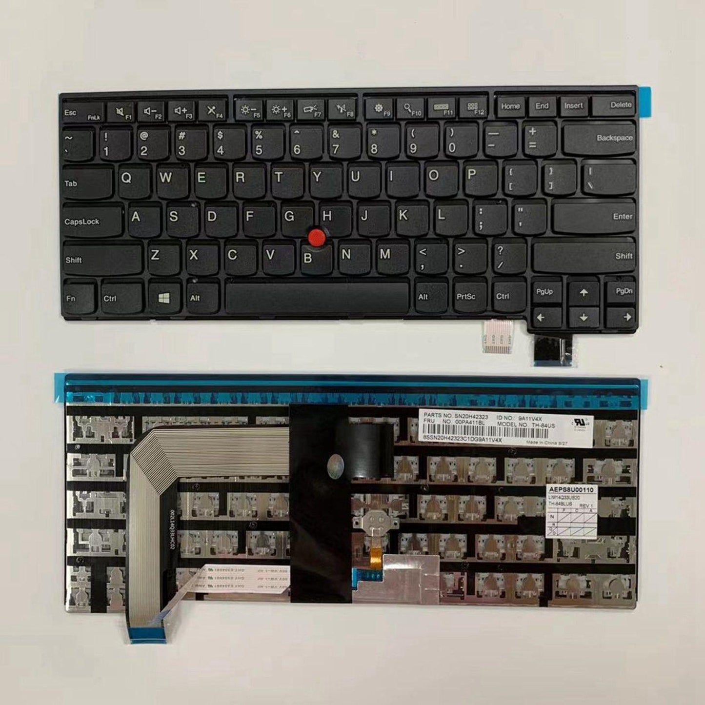 US Layout Laptop Keyboard for Lenovo Thinkpad T460P T470P Black Spare Parts