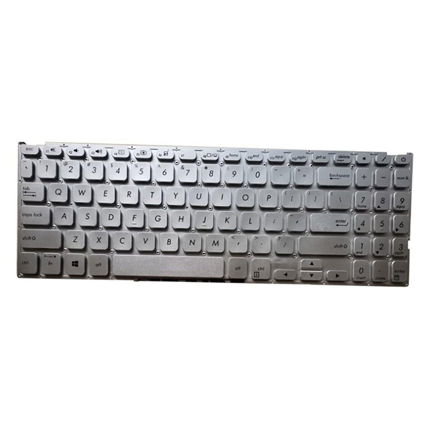 US Layout Laptop Keyboard Silver for Asus Vivobook X512 X512FA Easy Install