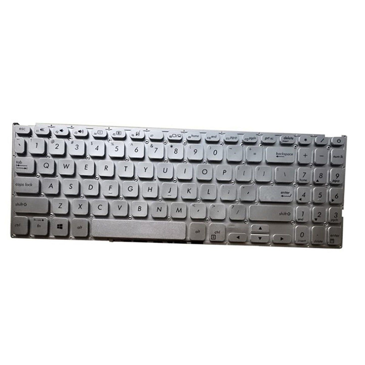 US Layout Laptop Keyboard Silver for Asus Vivobook X512 X512FA Easy Install