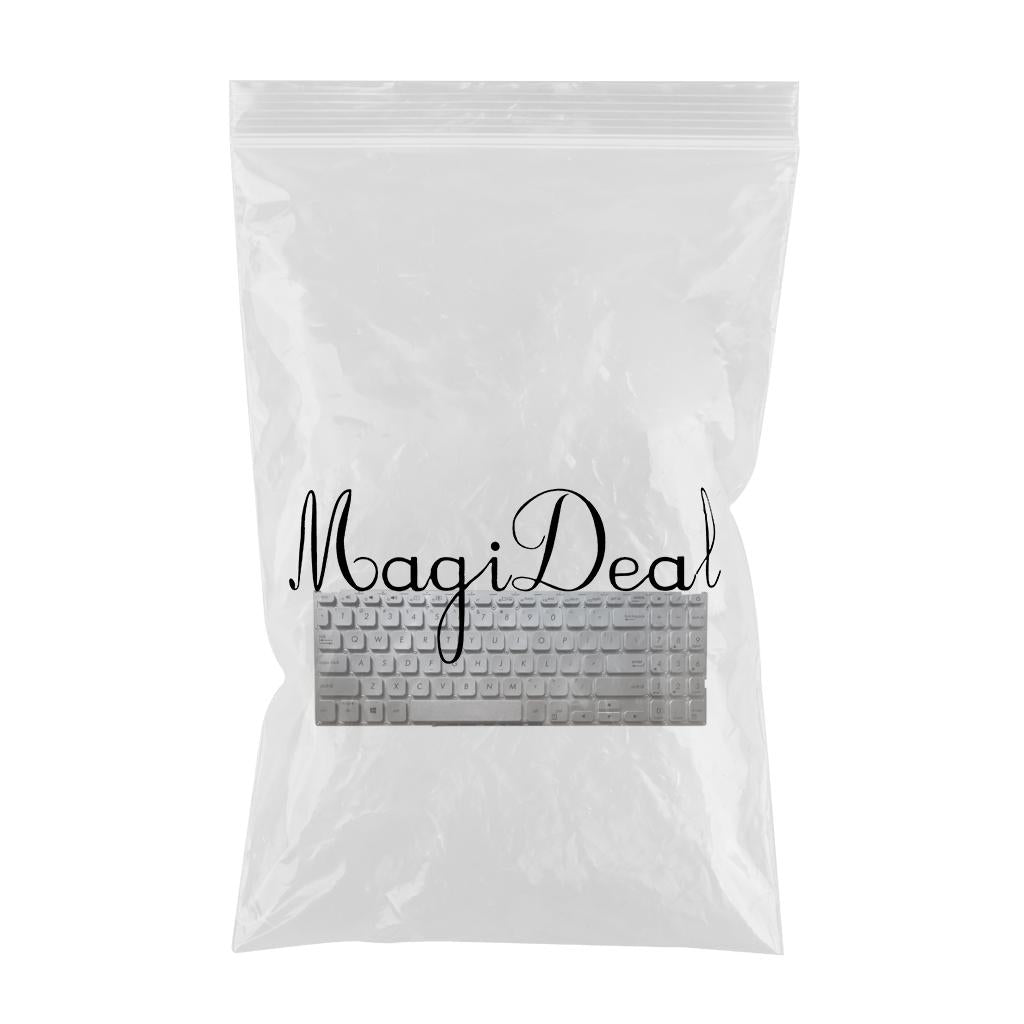 US Layout Laptop Keyboard Silver for Asus Vivobook X512 X512FA Easy Install