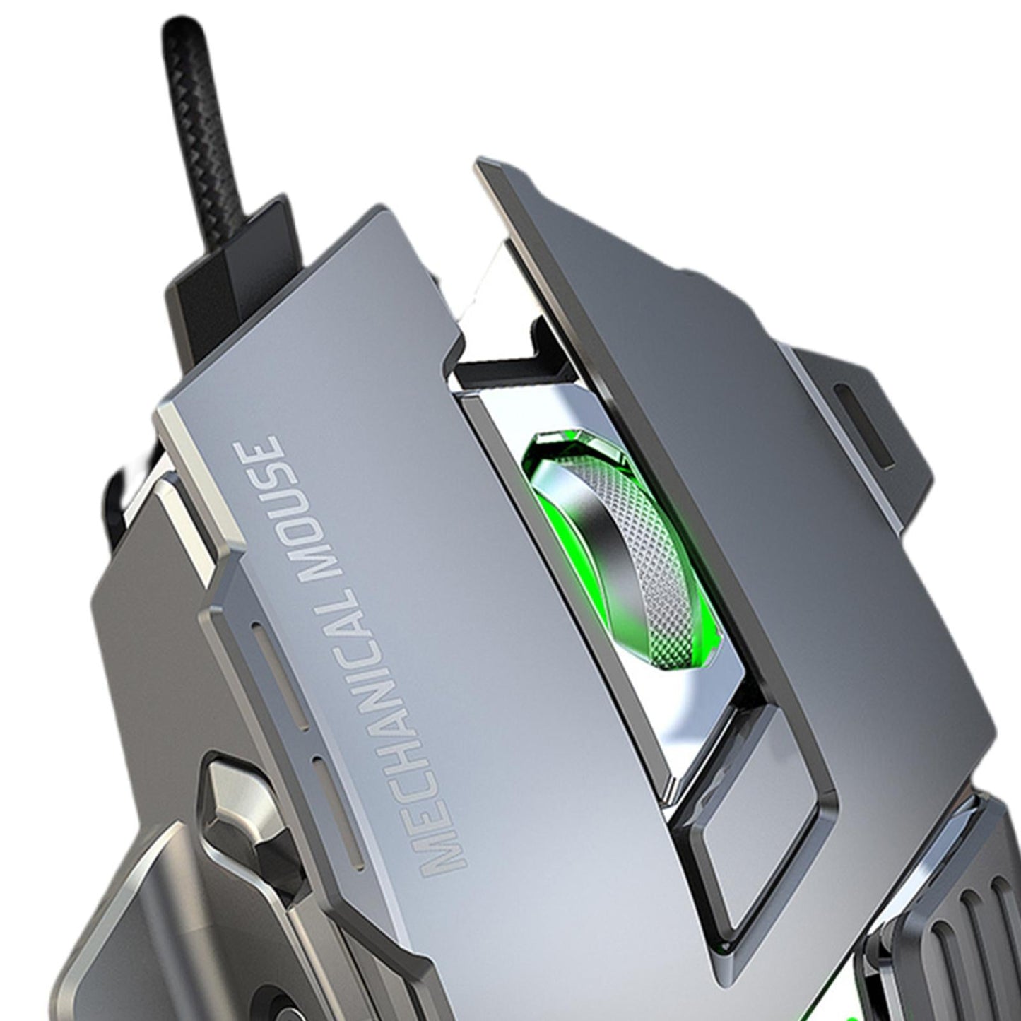 Gaming Mouse 7 Buttons 7200DPI Backlit for Computer Laptop Desktop PC Grey