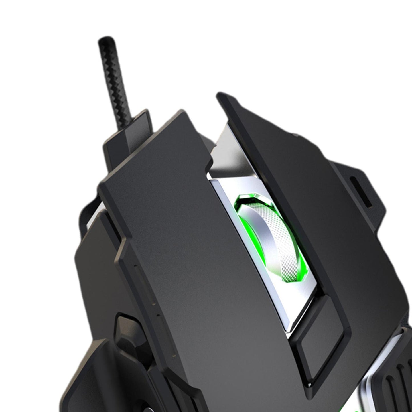 Gaming Mouse 7 Buttons 7200DPI Backlit for Computer Laptop Desktop PC Black