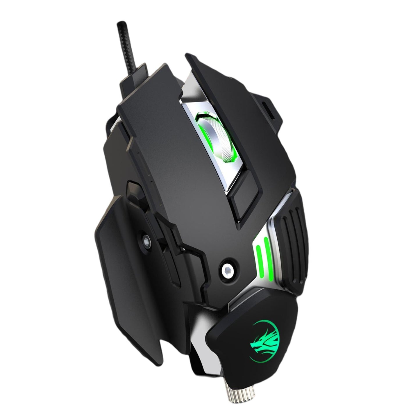 Gaming Mouse 7 Buttons 7200DPI Backlit for Computer Laptop Desktop PC Black