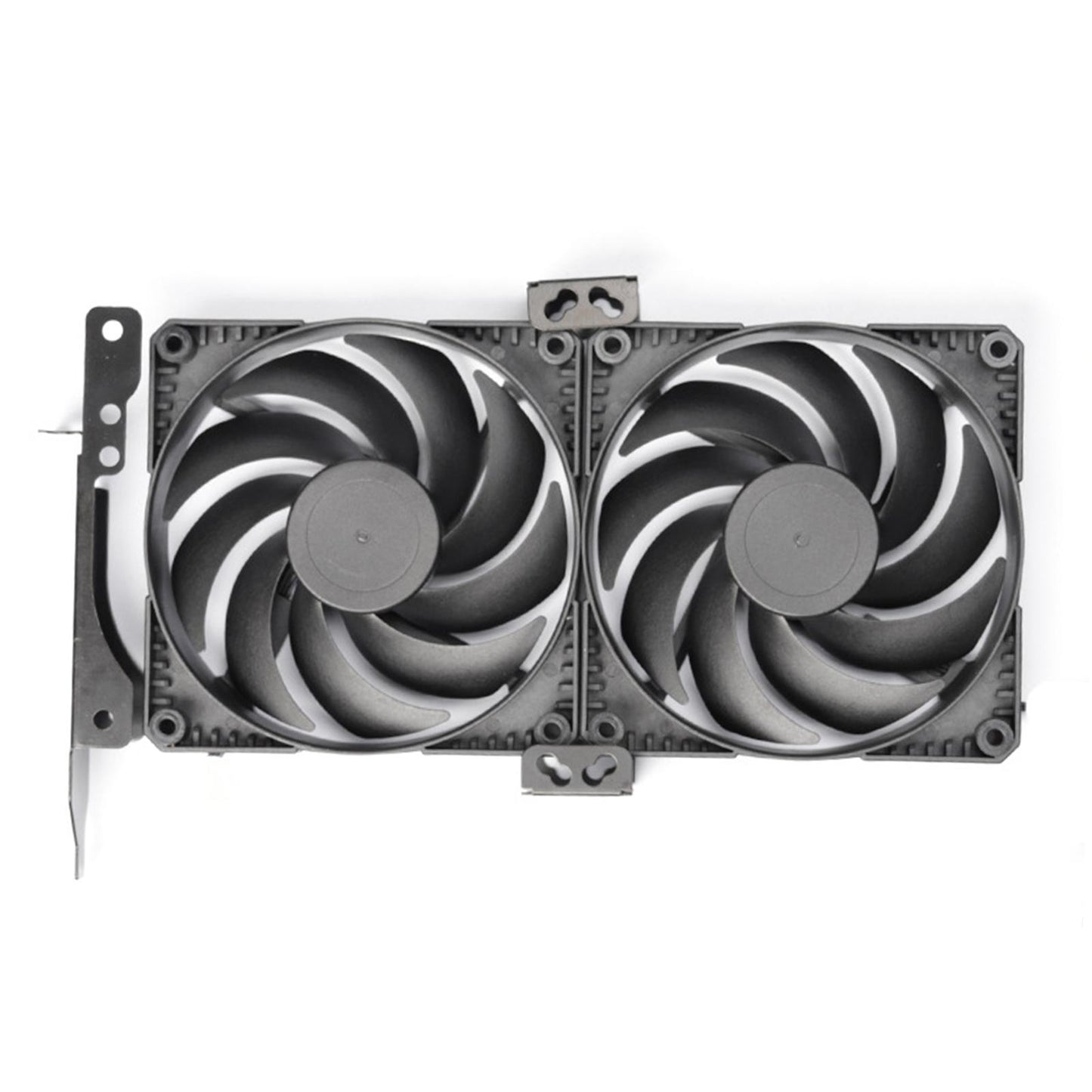 PCI Slot Graphics Card DIY Fan Bracket Computer Desktop Radiator Rack Black