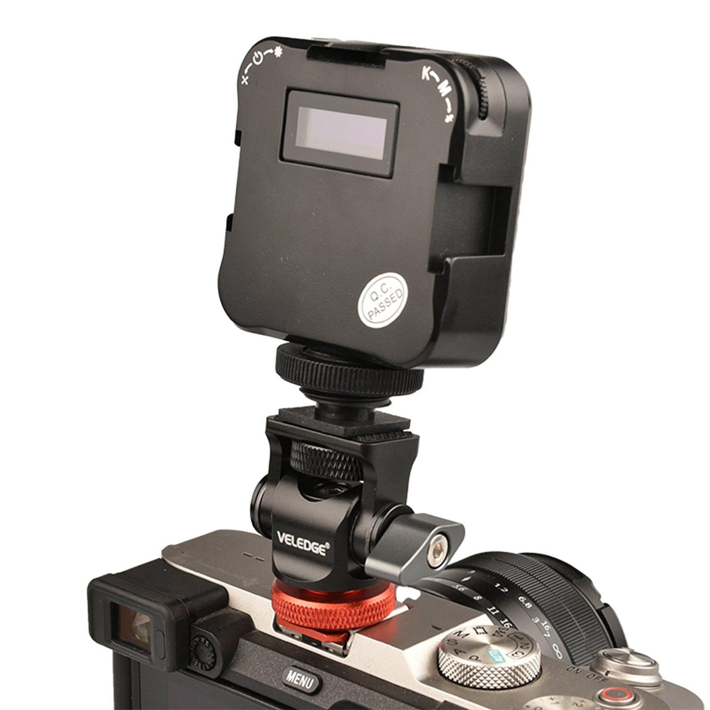 Mini Ball Head 360 Swivel Bracket Adapter for Camera Flash LED Fill Light