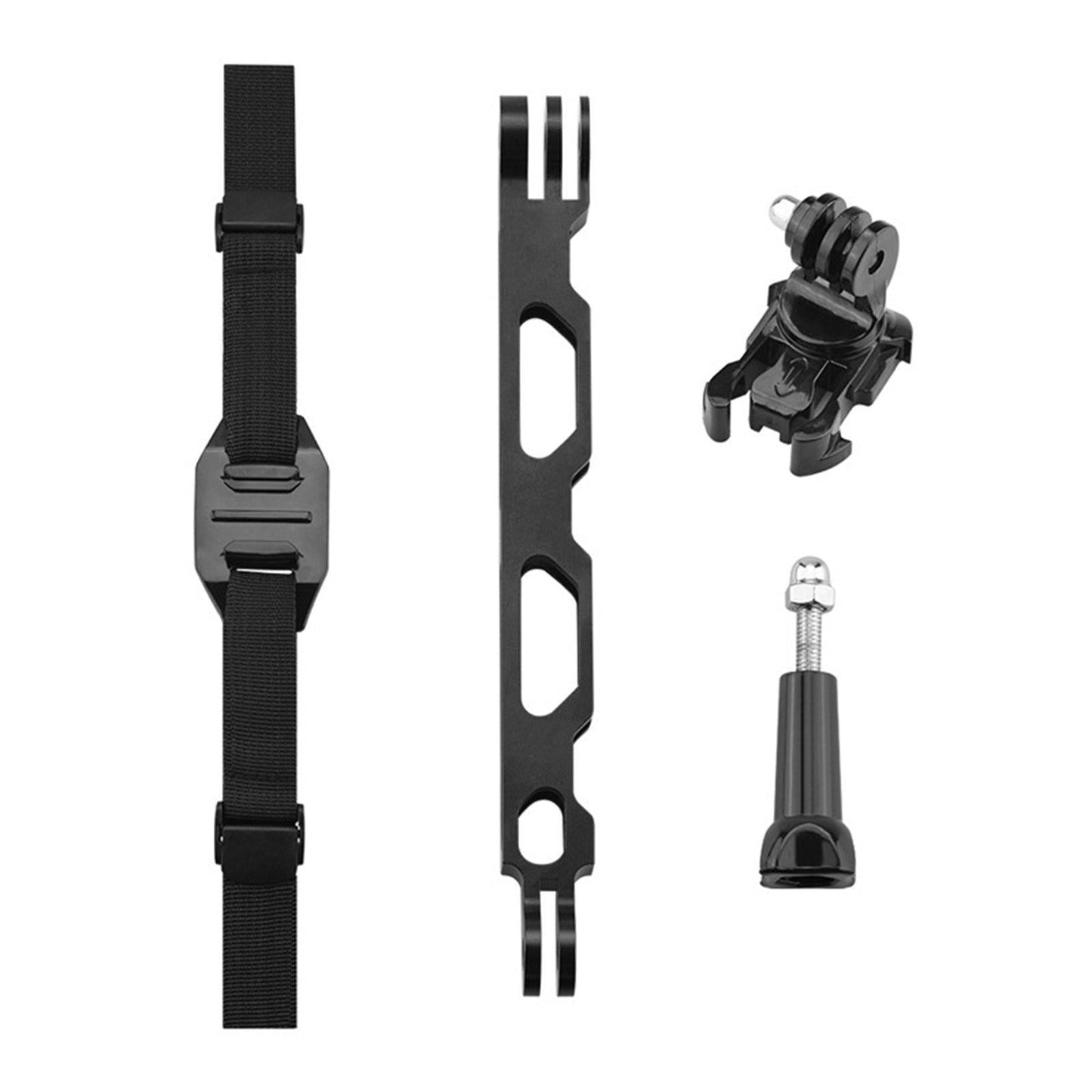 Helmet Mount Strap Bracket Arm Stick Aluminium Vented for 10 9 8 7 6 5 Helmet Holder + rod