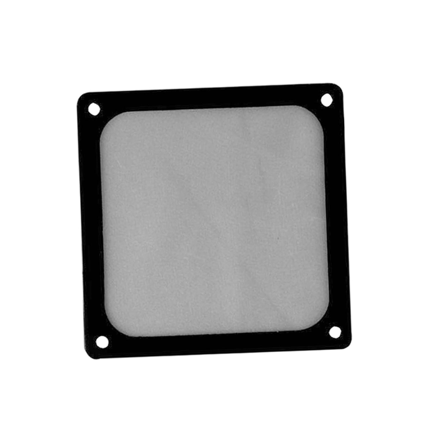 Computer Fan Filter Cooler Case Cover Dust Proof Filter Cover Black PVC 14cm with Screw Hole