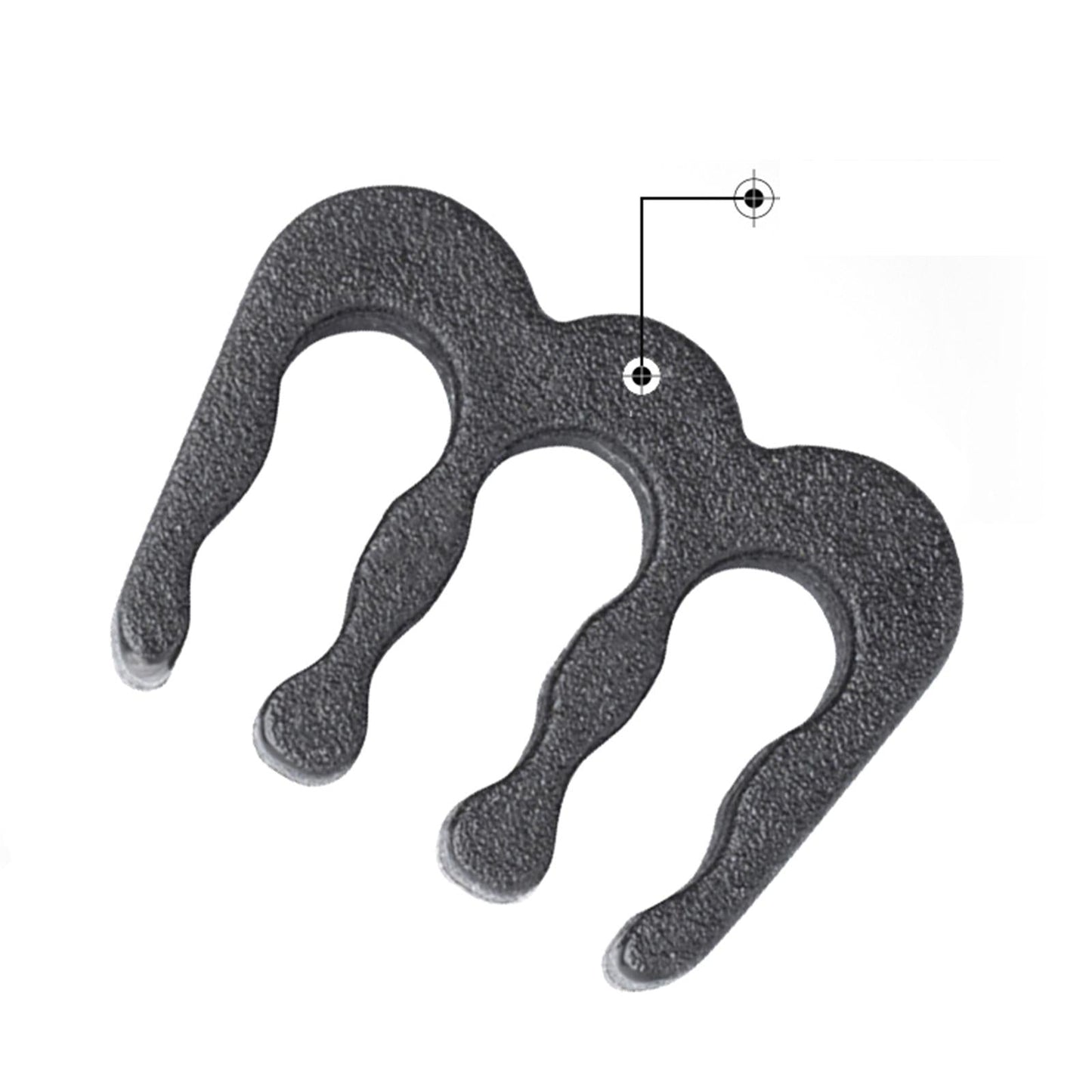 24 Pcs Cable Comb GPU 6 Pin 8 Pin Motherboard 24 Pin for 3.0 to 3.6mm Clip White