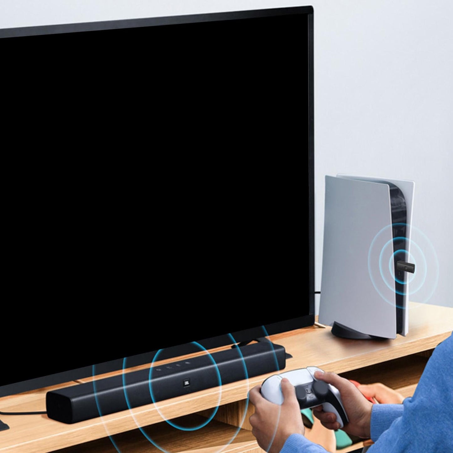 Bluetooth Transmitter BT 5.2 Dual Link Extender for Laptop Headset TV PC