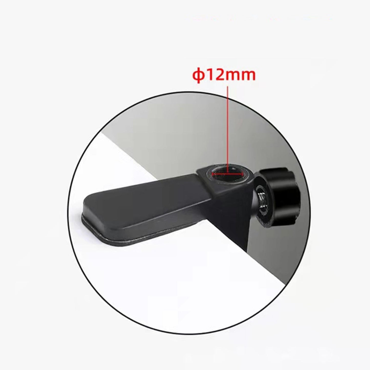 Bracket Clamp 12mm Hole for Microphone Desk Lamp 5cm Thickness HH-008