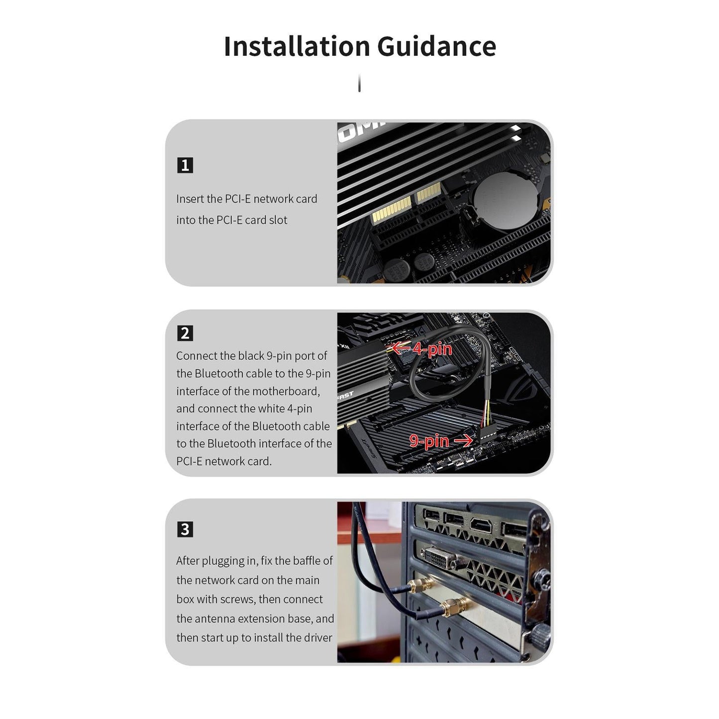 Network Adapter Card PCI Express Long Range for Windows 10 64-Bit Only