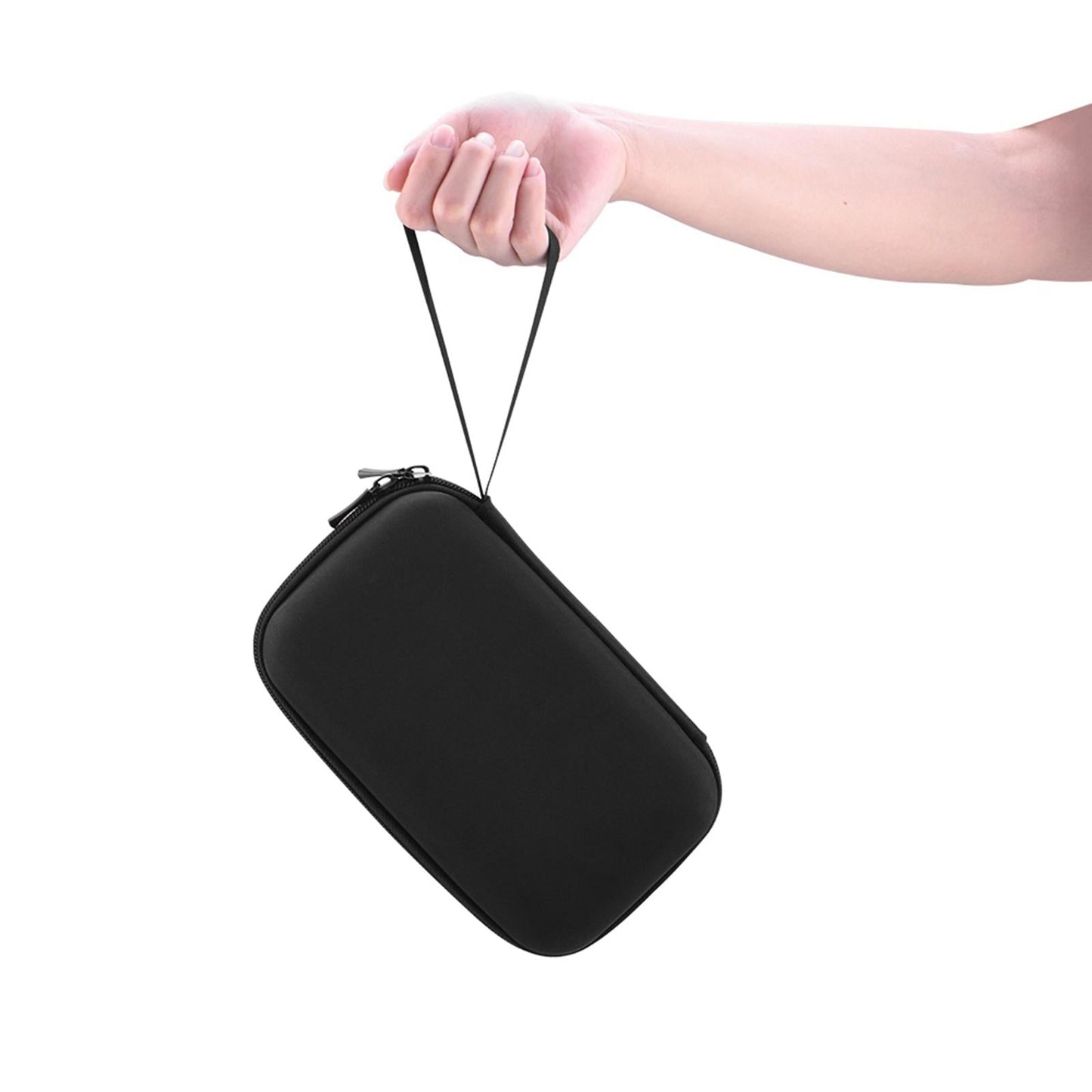 Carrying Box Handbag Hard Shell for DJI OM Action 2 Black Two-Way Zipper