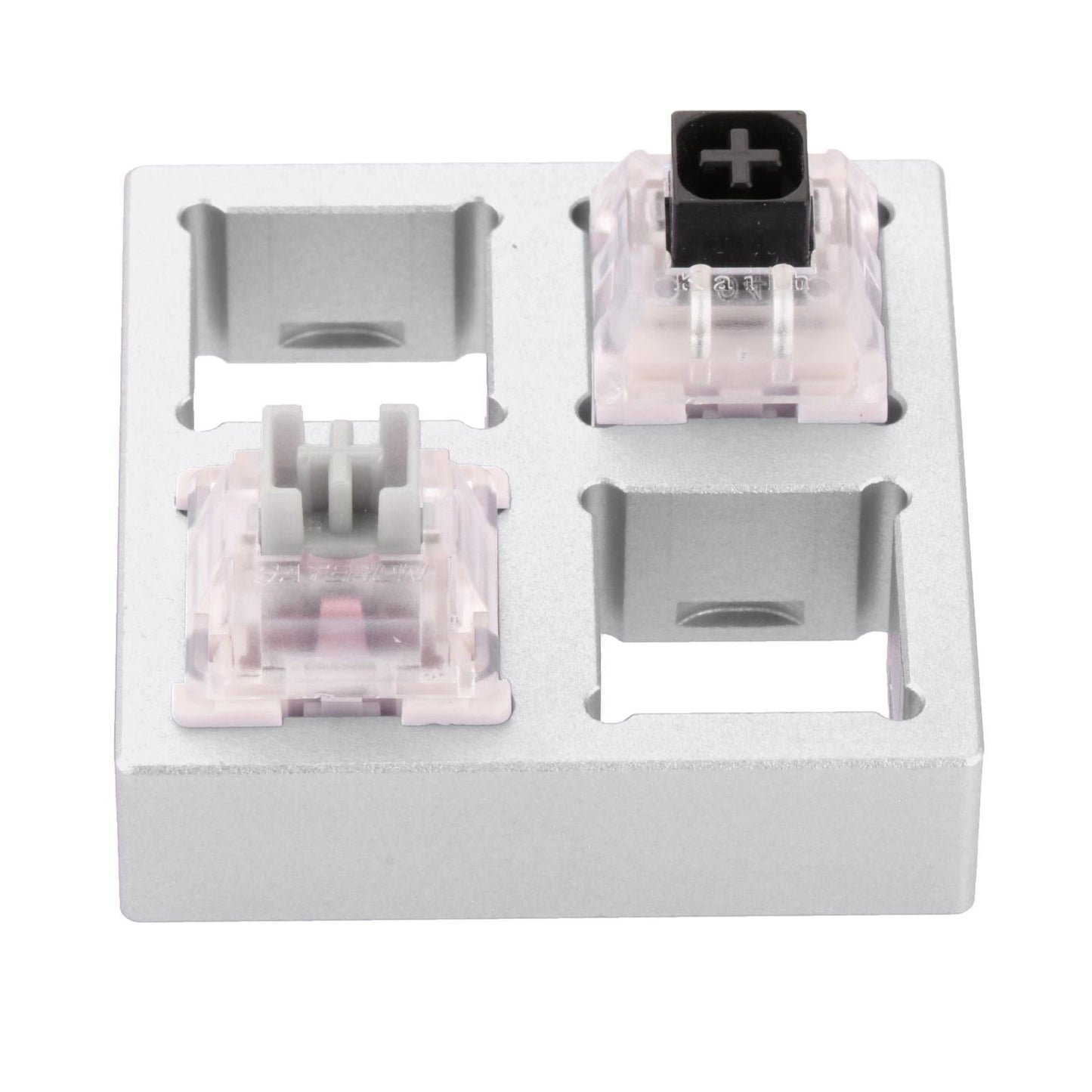 4 Keys Switches Tester for Mechanical Keyboard Classroom Desk Silver