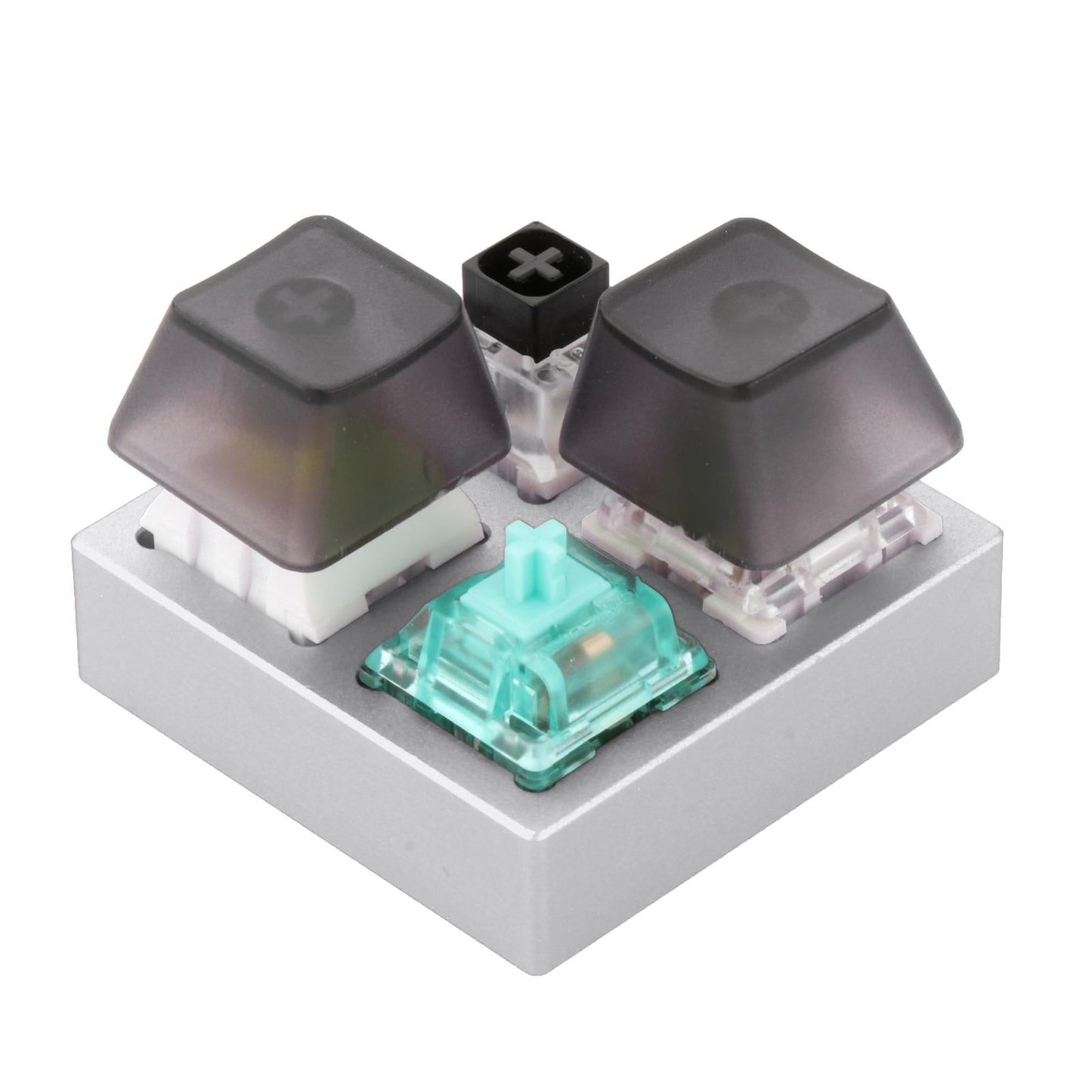 4 Keys Switches Tester for Mechanical Keyboard Classroom Desk Silver