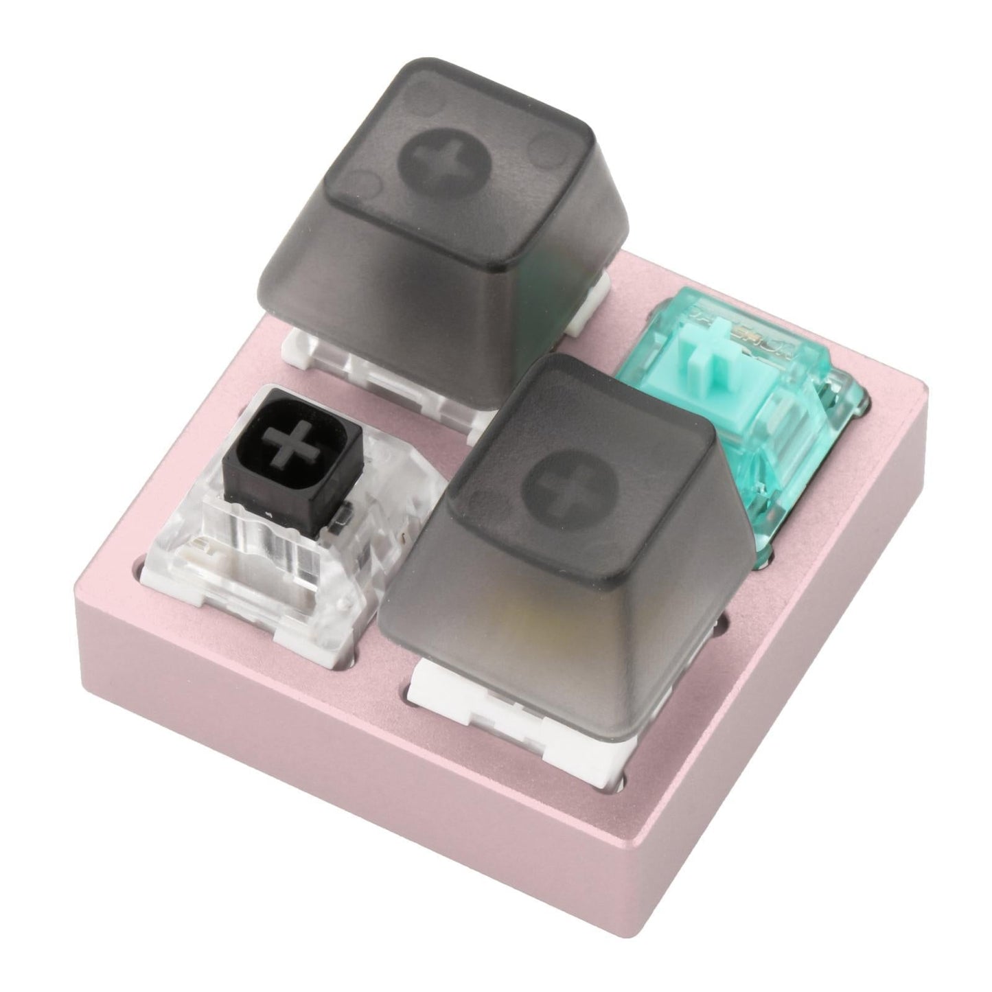 4 Keys Switches Tester for Mechanical Keyboard Classroom Desk Pink