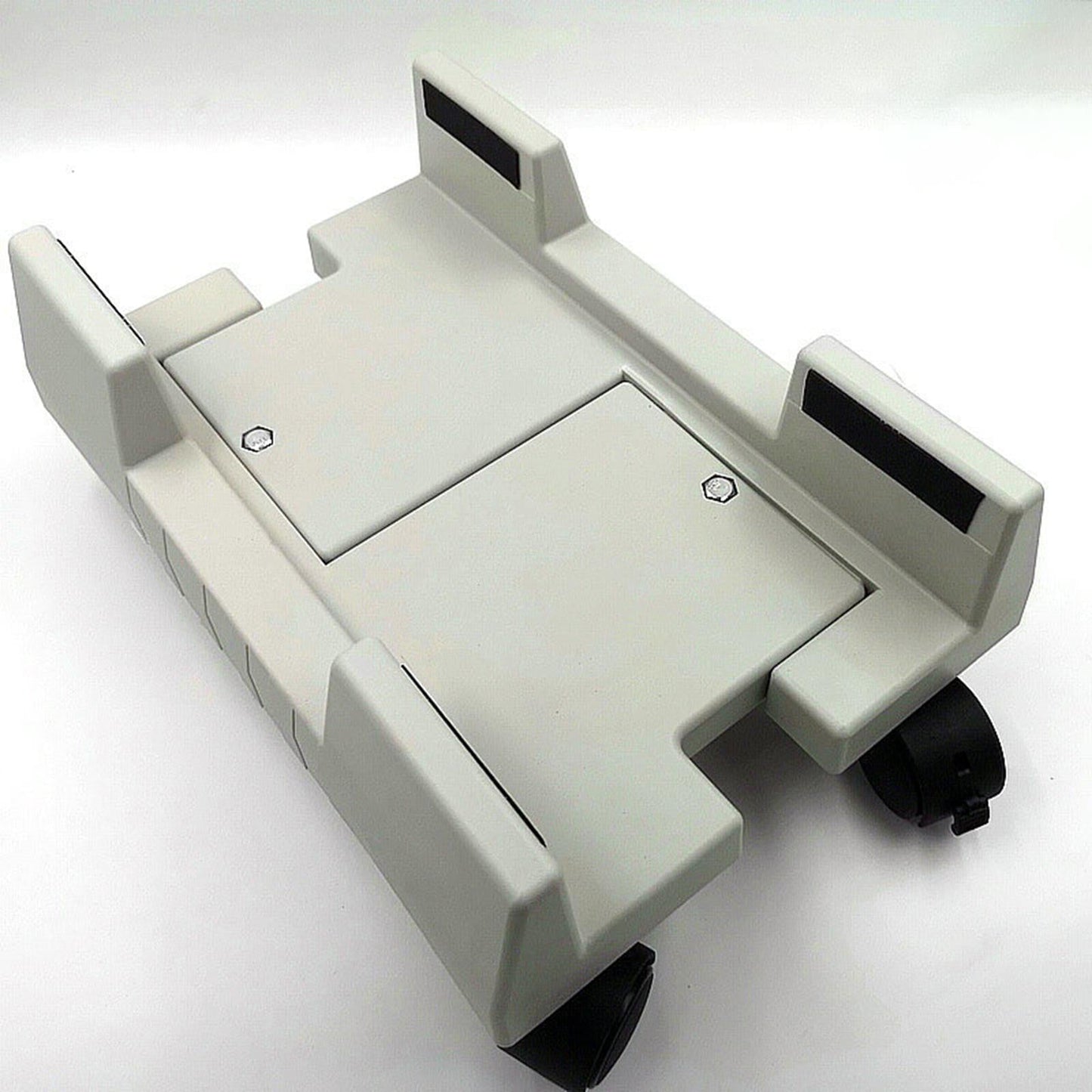 CPU Holder Mobile Computer Tower Stand Easy Movement White