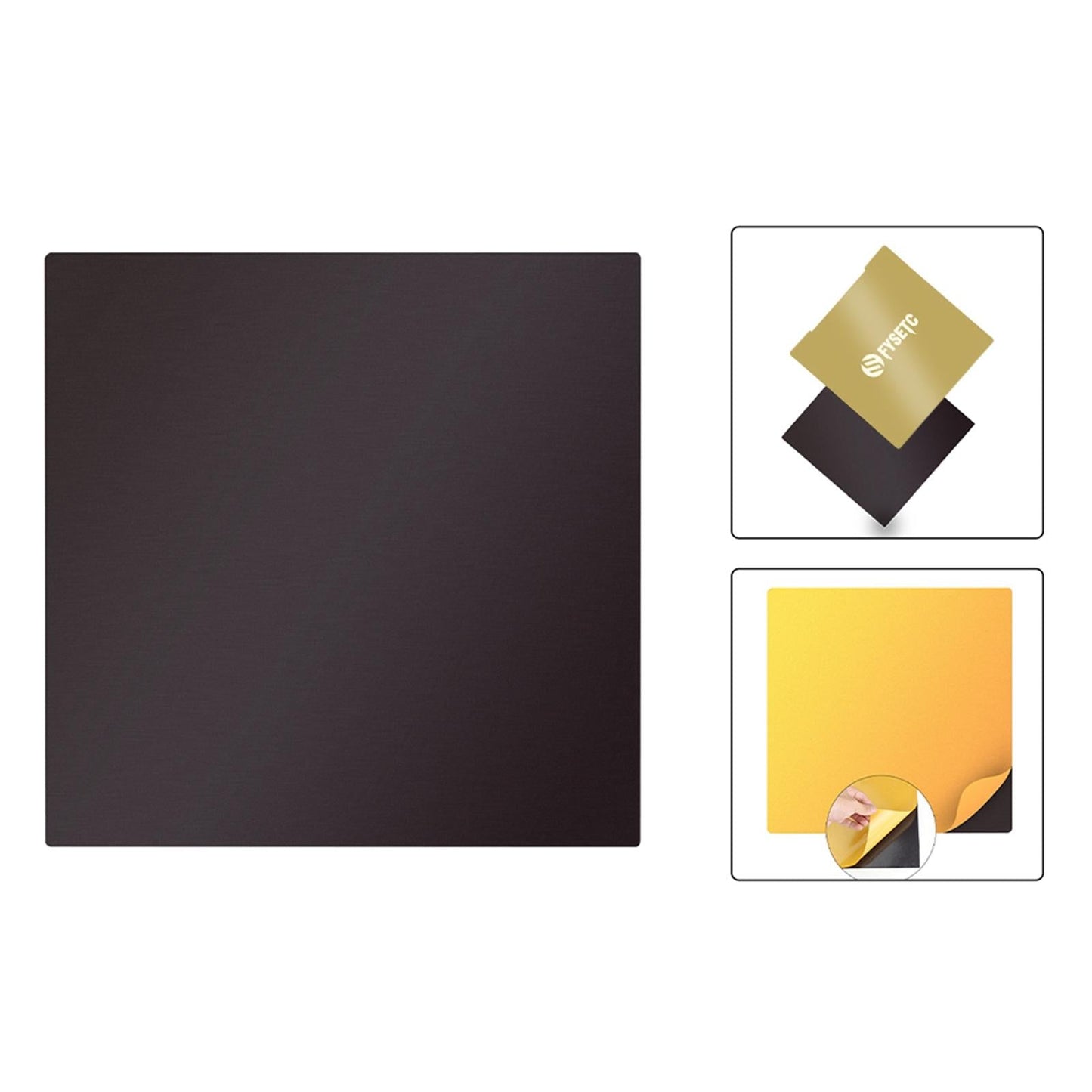 Pei Spring Steel Sheet Build Plate for Prusa i3 MK2.5 MK3S Parts Replacemnt Black