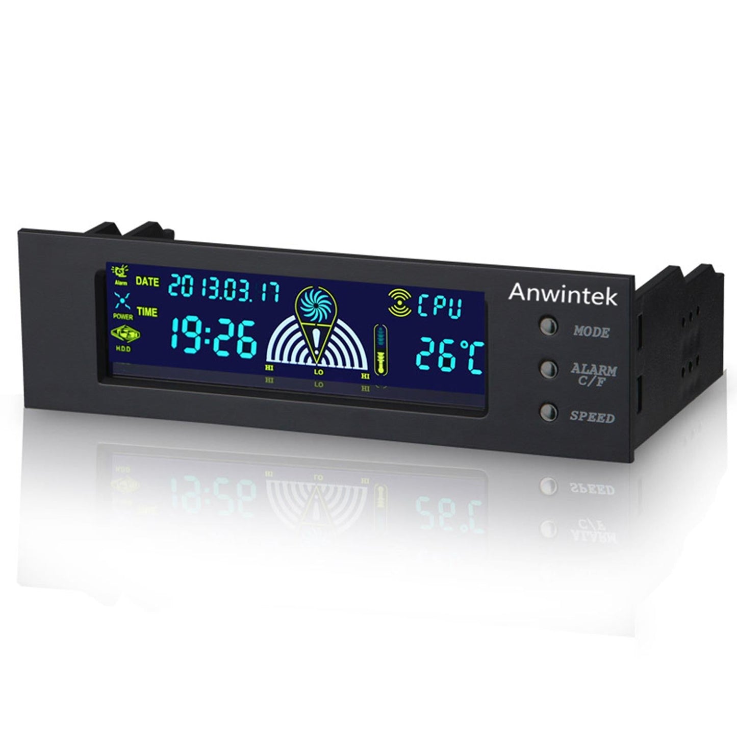 Computer Temperature Display Screen 5.25 inch Front Panel CPU for Chassis