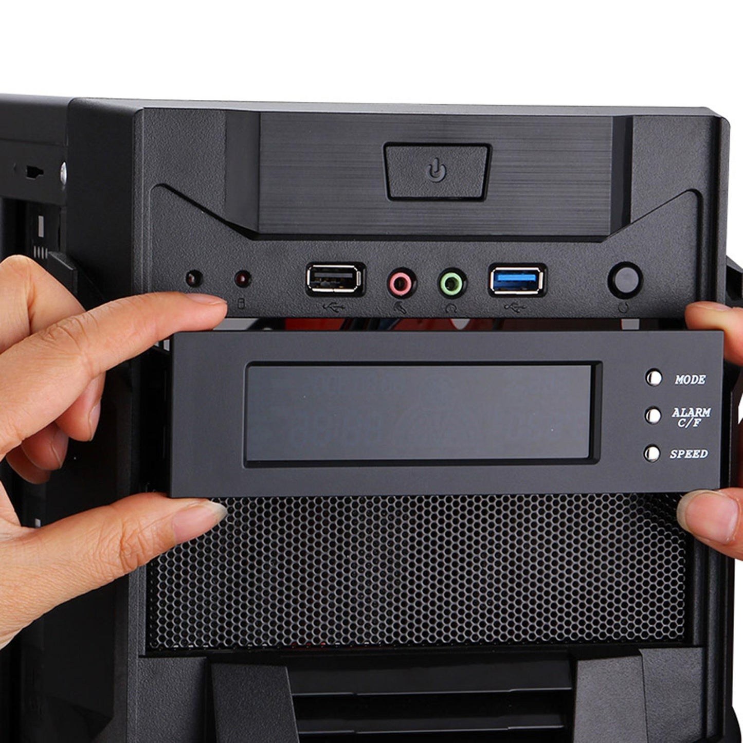 Computer Temperature Display Screen 5.25 inch Front Panel CPU for Chassis