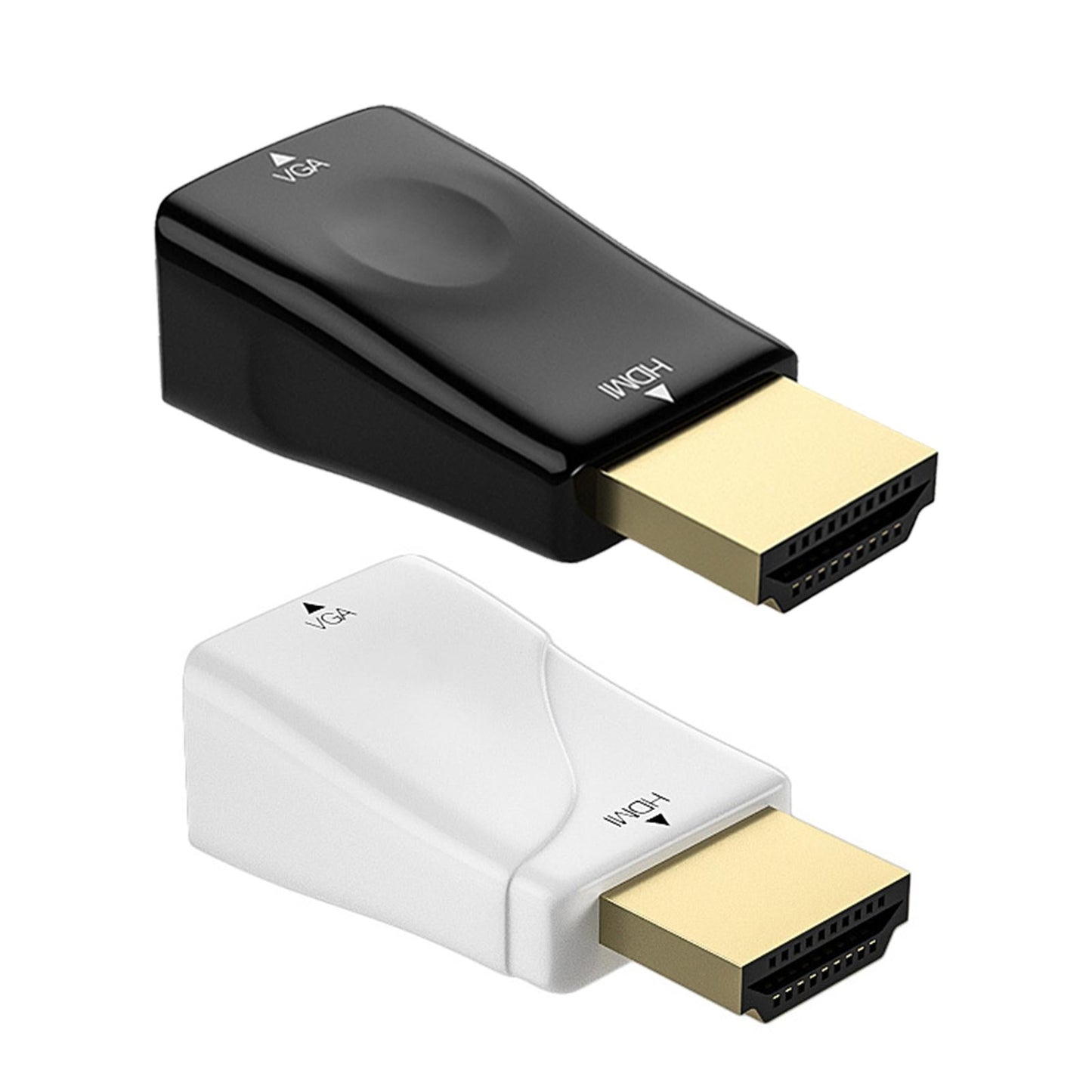 HDMI to VGA High-Performance Monitor Projector Video Converter Adapter Black