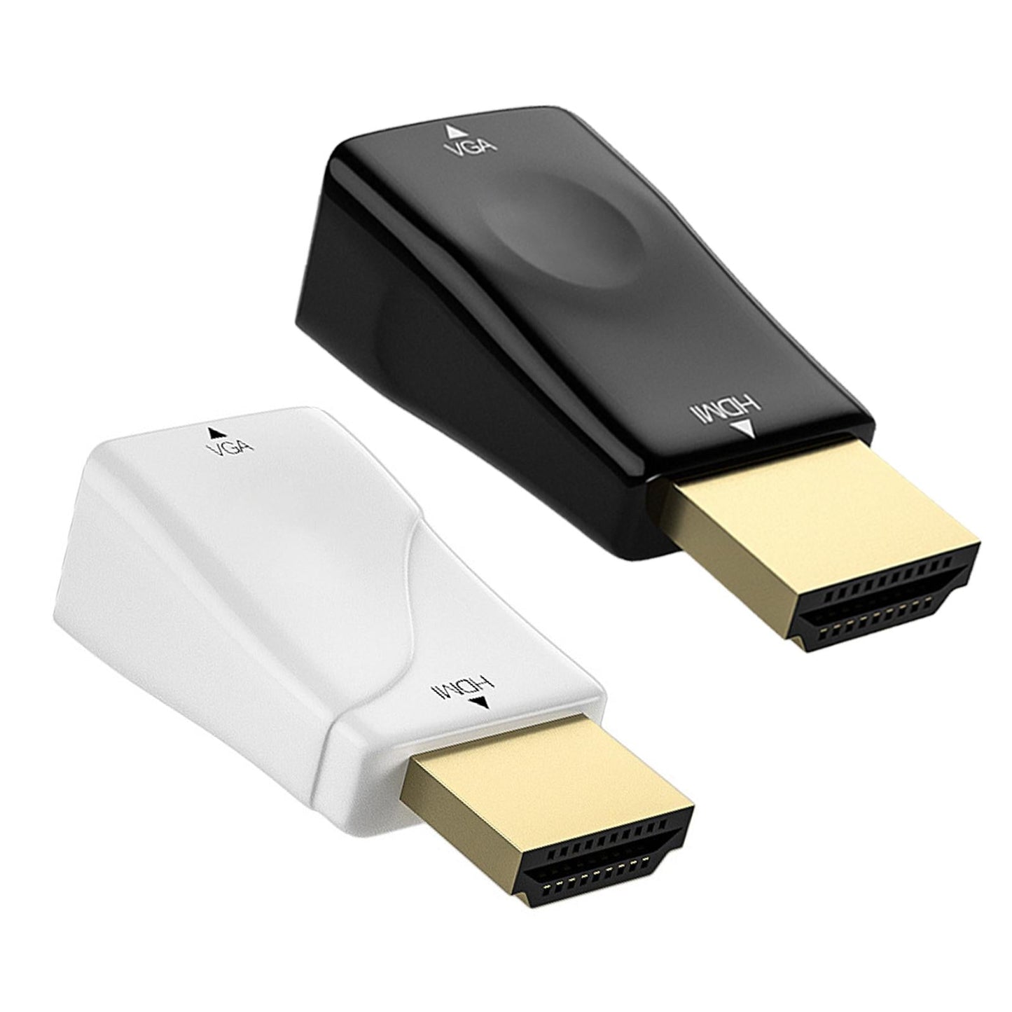 HDMI to VGA High-Performance Monitor Projector Video Converter Adapter Black