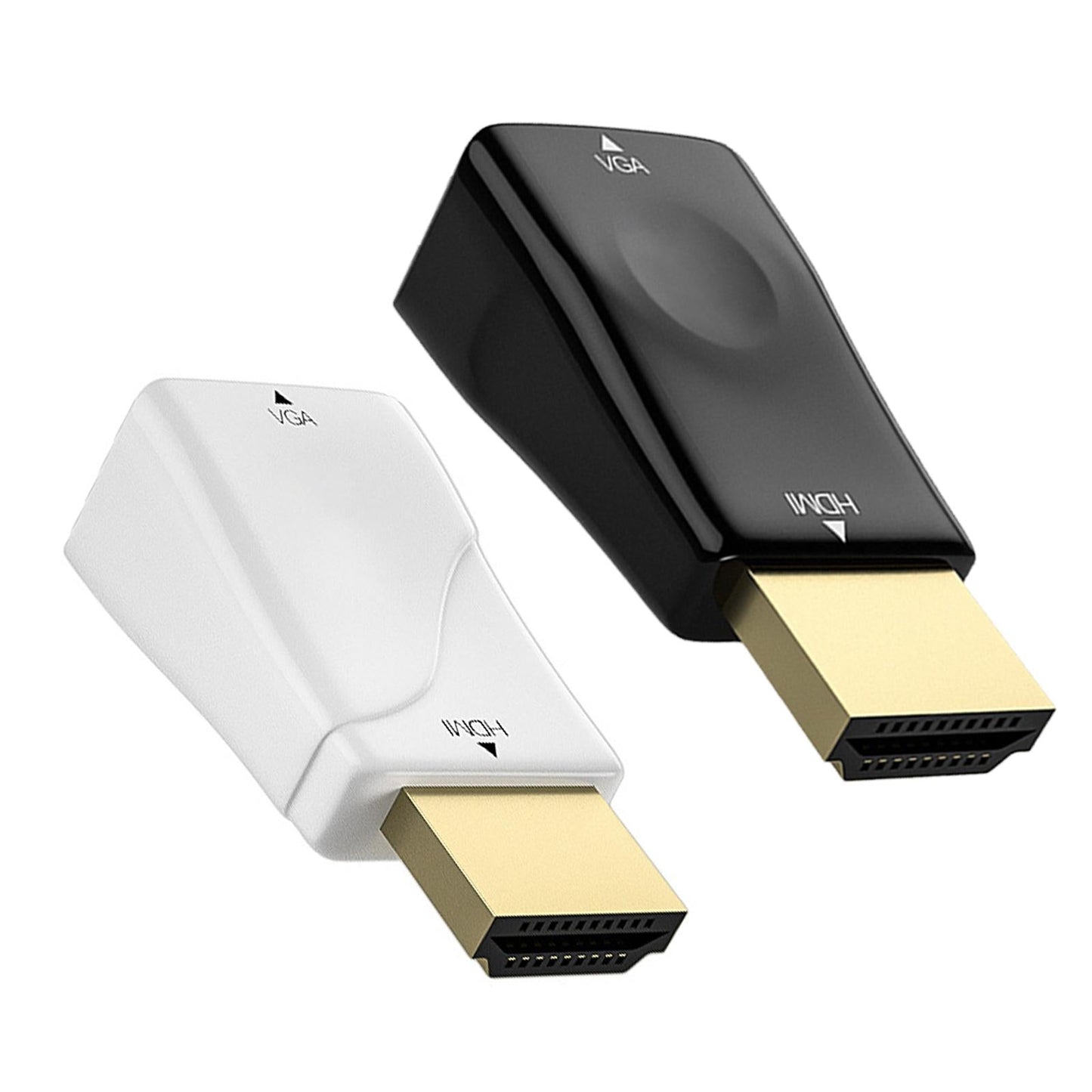 HDMI to VGA High-Performance Monitor Projector Video Converter Adapter Black