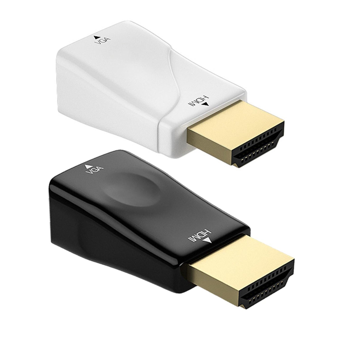 HDMI to VGA High-Performance Monitor Projector Video Converter Adapter Black