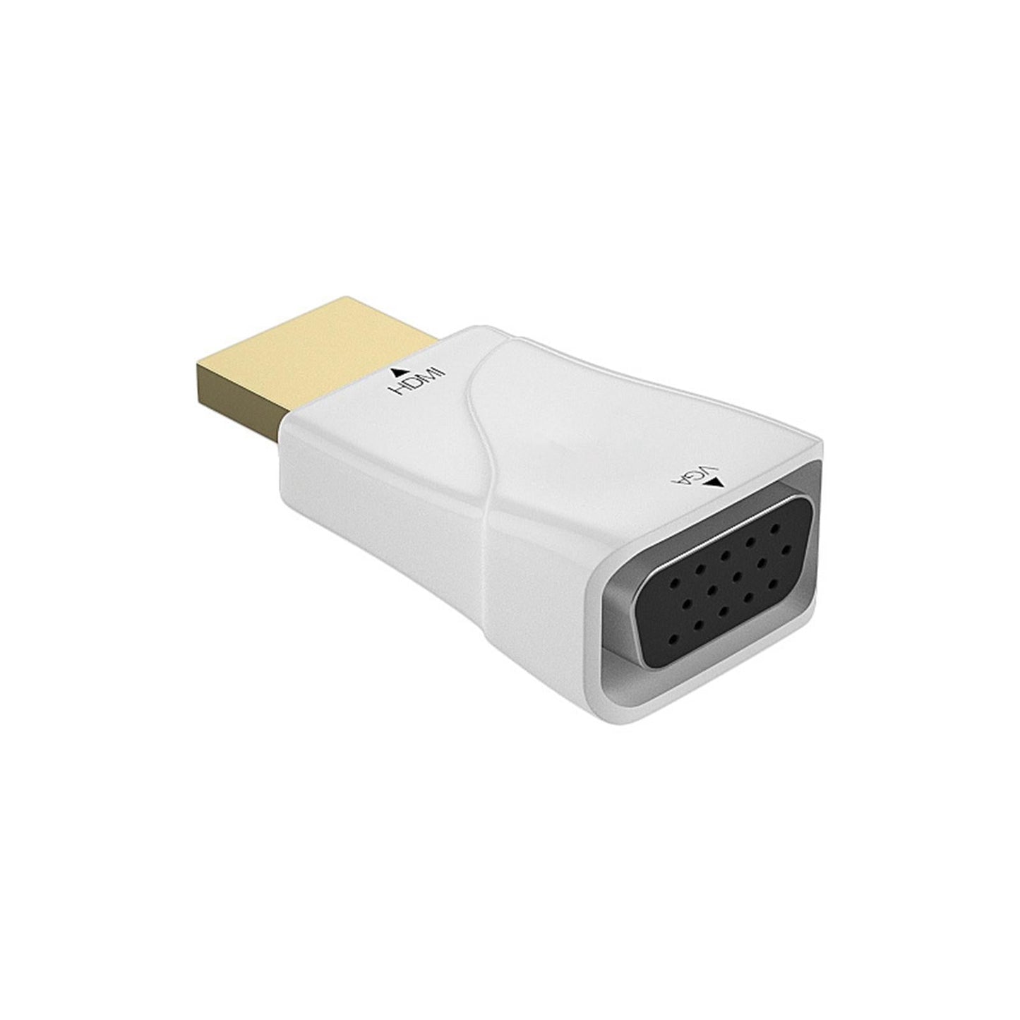 HDMI to VGA High-Performance Monitor Projector Video Converter Adapter White