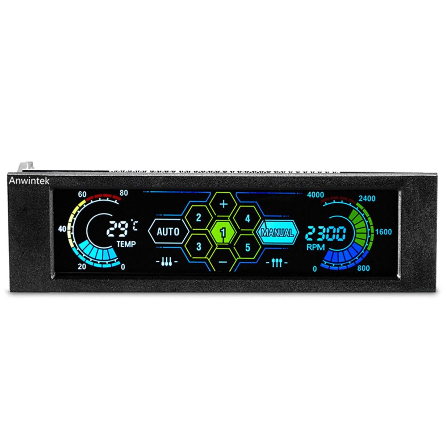 Computer Thermostat Display Touch Screen 5.25 inch CPU for Computer Case Men