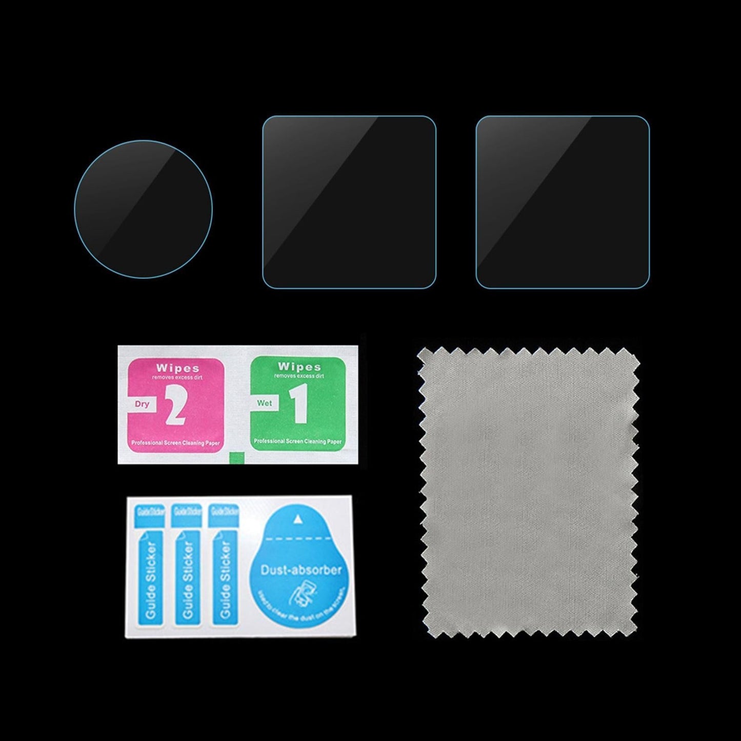 Tempered Glass Screen Protector Film Lens and Dual-Screen for DJI Action 2