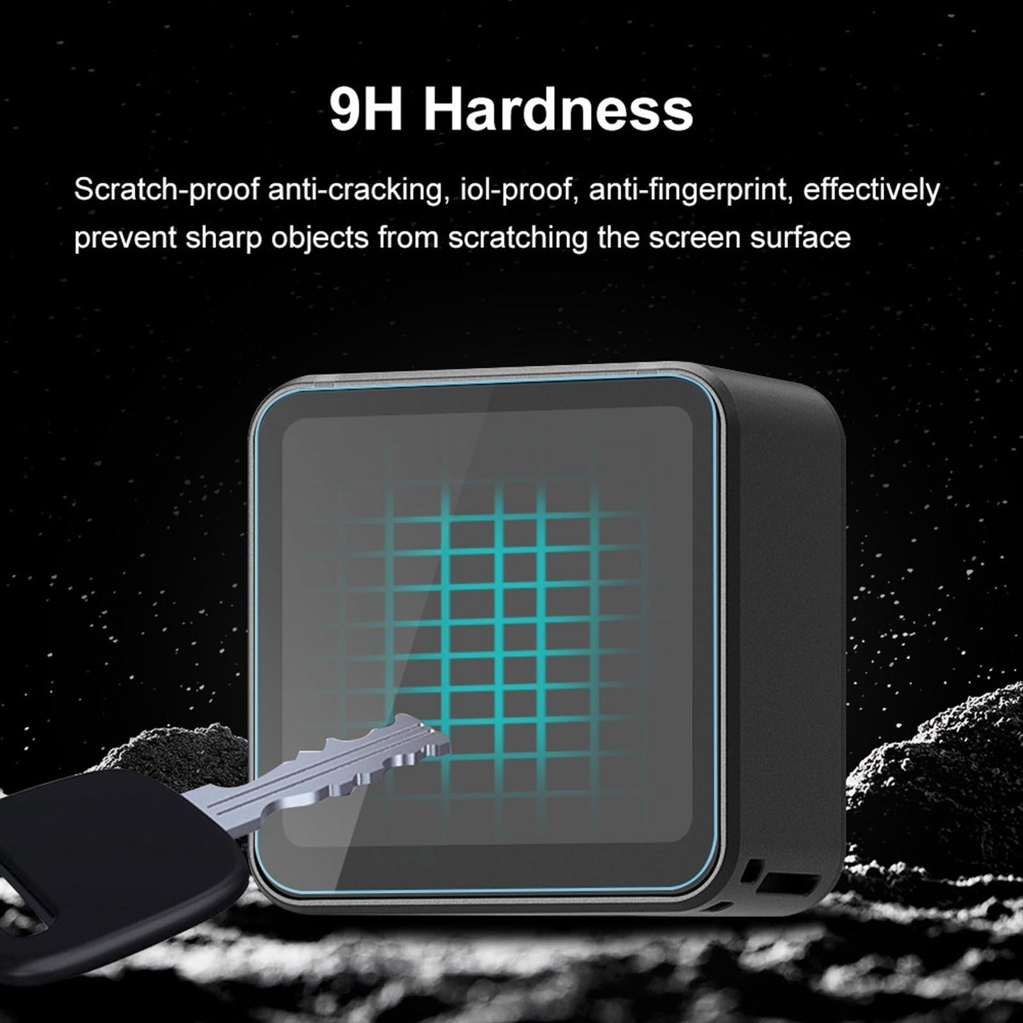 Tempered Glass Screen Protector Film Lens and Dual-Screen for DJI Action 2