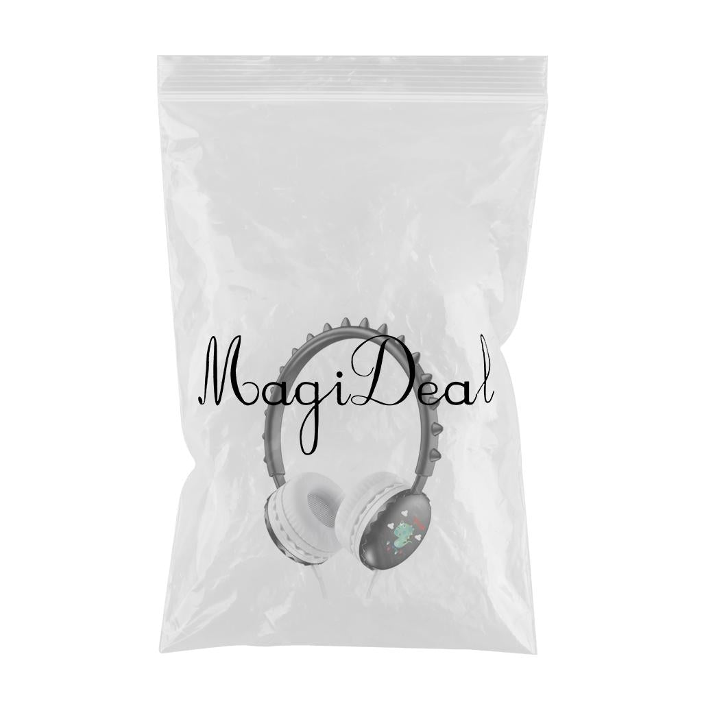 Kids Wired Headphones Over Ear Lightweight Portable for Child black