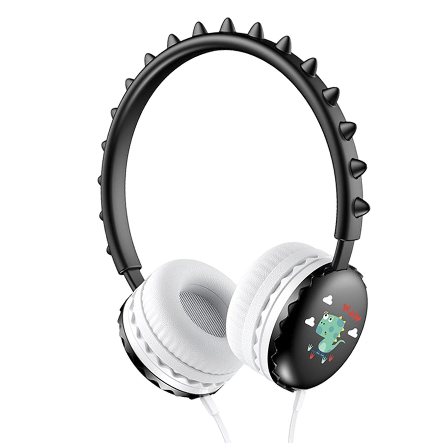 Kids Wired Headphones Over Ear Lightweight Portable for Child black