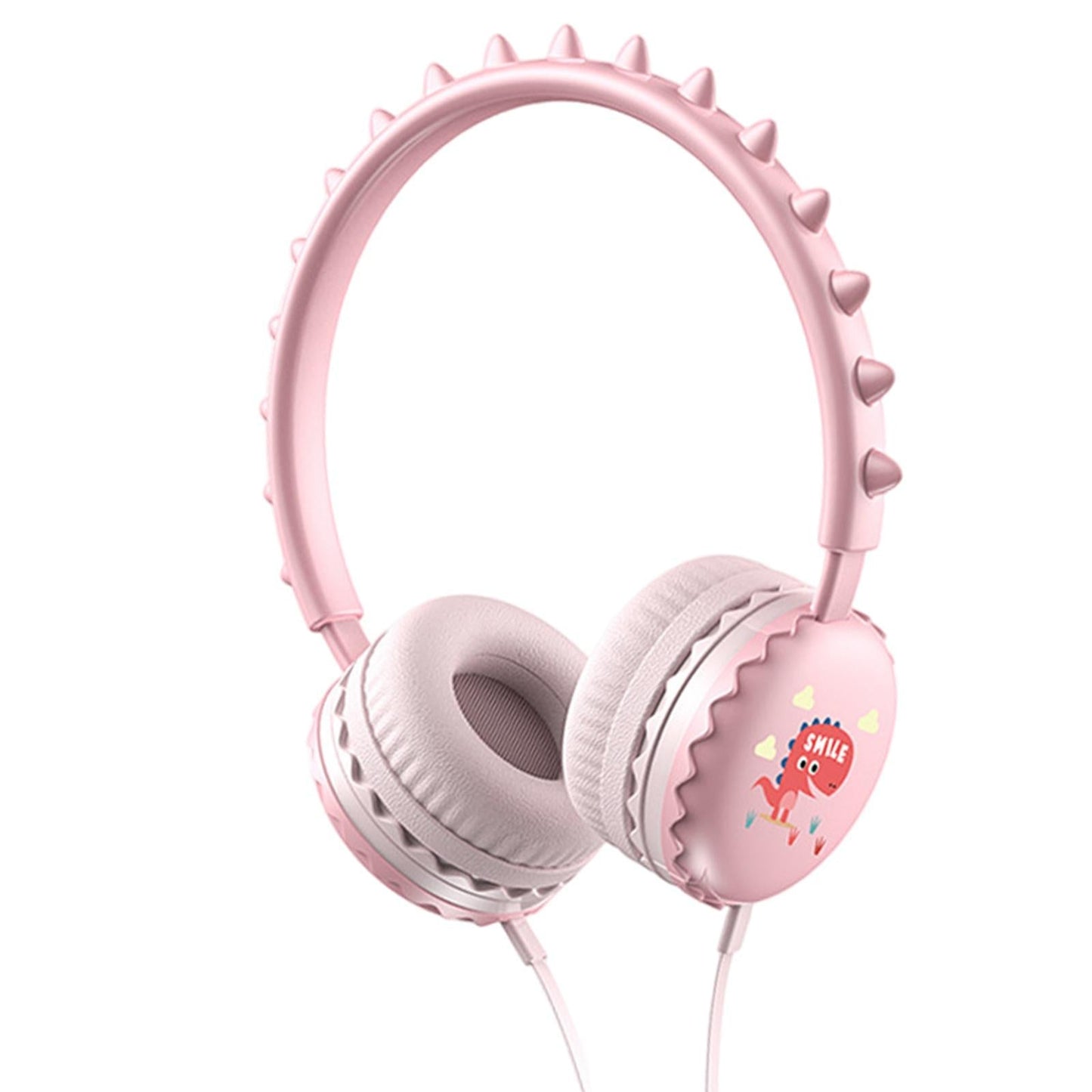 Kids Wired Headphones Over Ear Lightweight Portable for Child pink