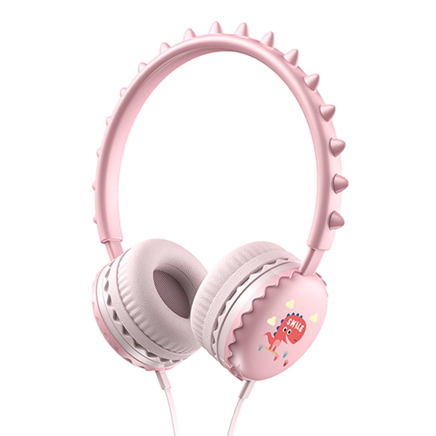 Kids Wired Headphones Over Ear Lightweight Portable for Child pink