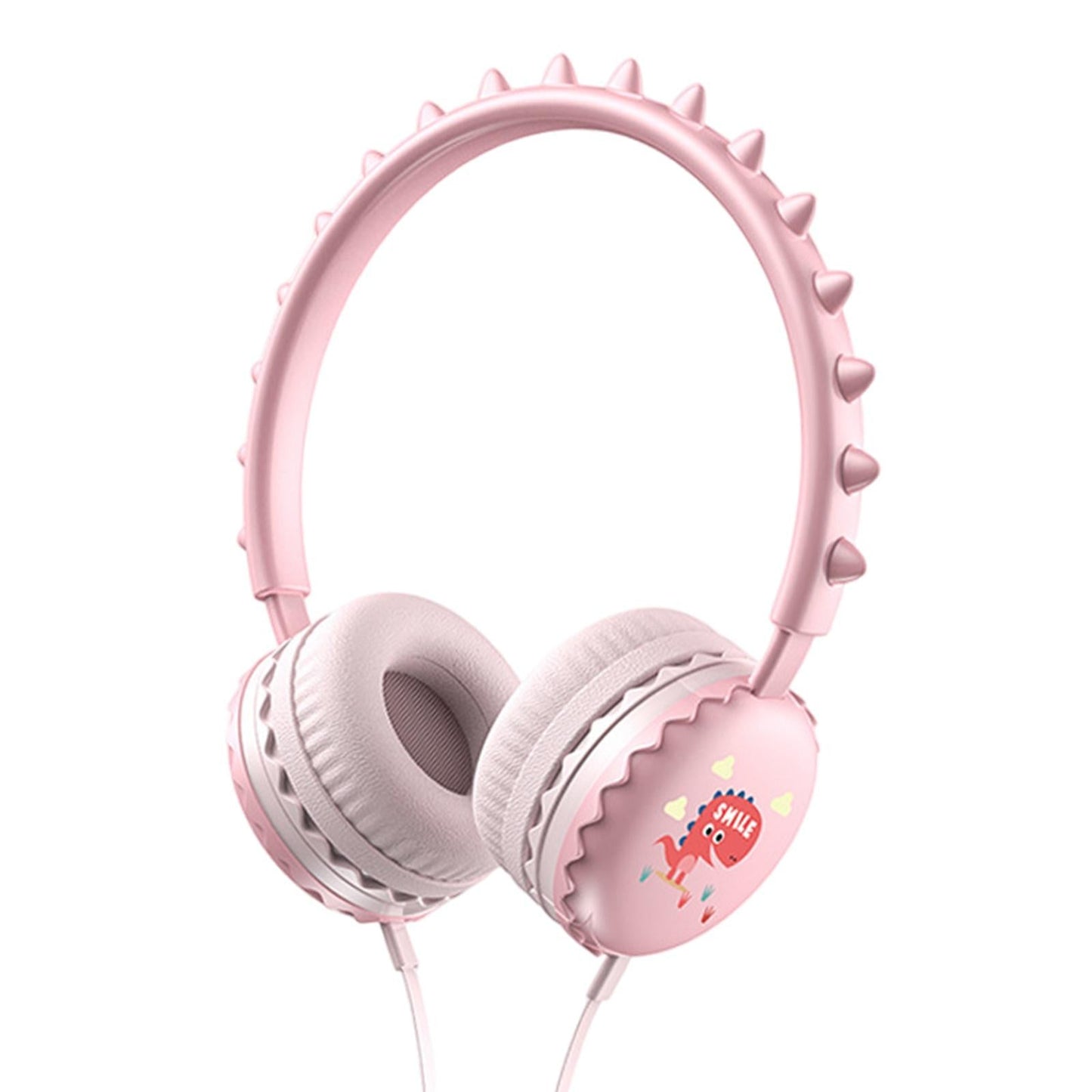 Kids Wired Headphones Over Ear Lightweight Portable for Child pink