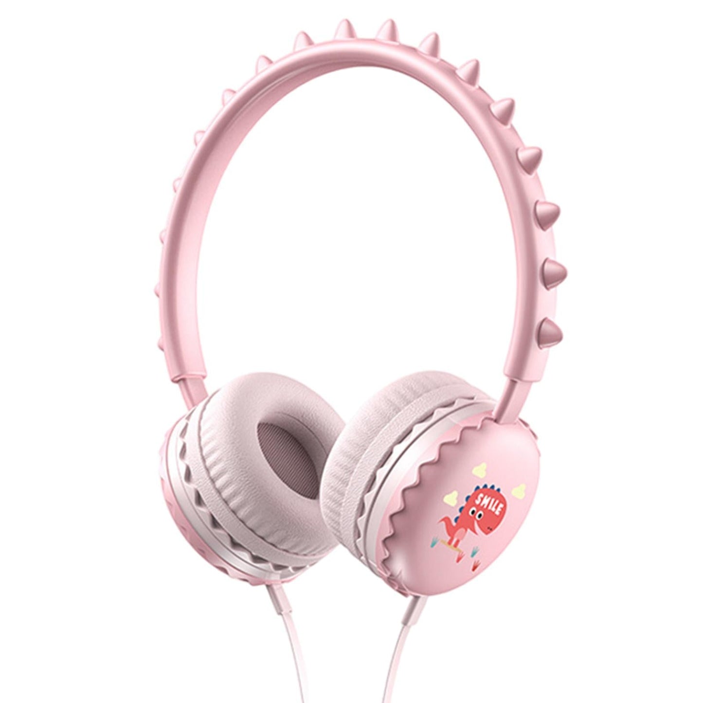 Kids Wired Headphones Over Ear Lightweight Portable for Child pink