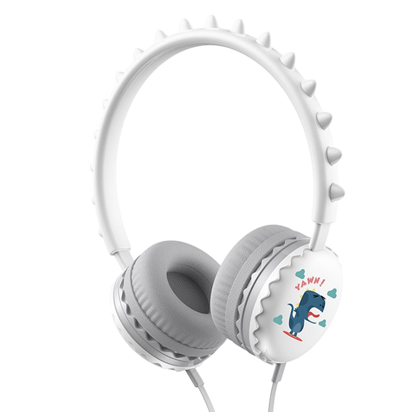 Kids Wired Headphones Over Ear Lightweight Portable for Child white